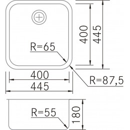 Fregadero BM Top-4040 - Frecan